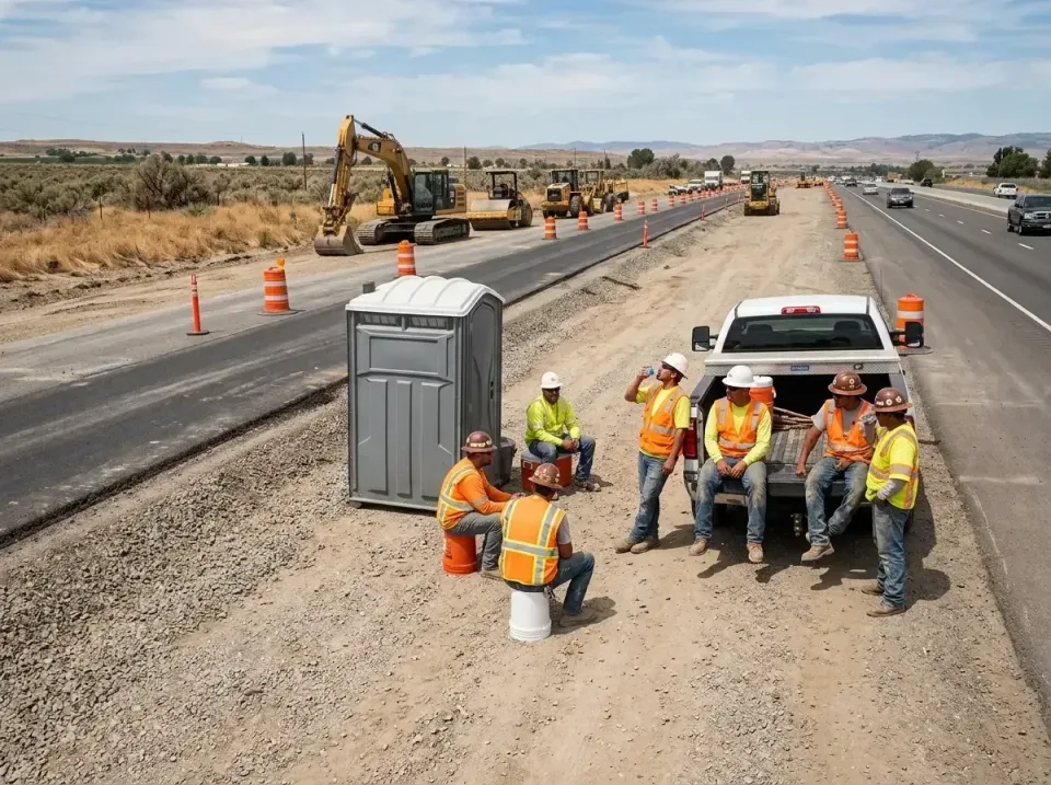 highway-road-construction-crew-007 — frequently asked questions, Porta Potty and Restroom Rentals in Placerville, CA